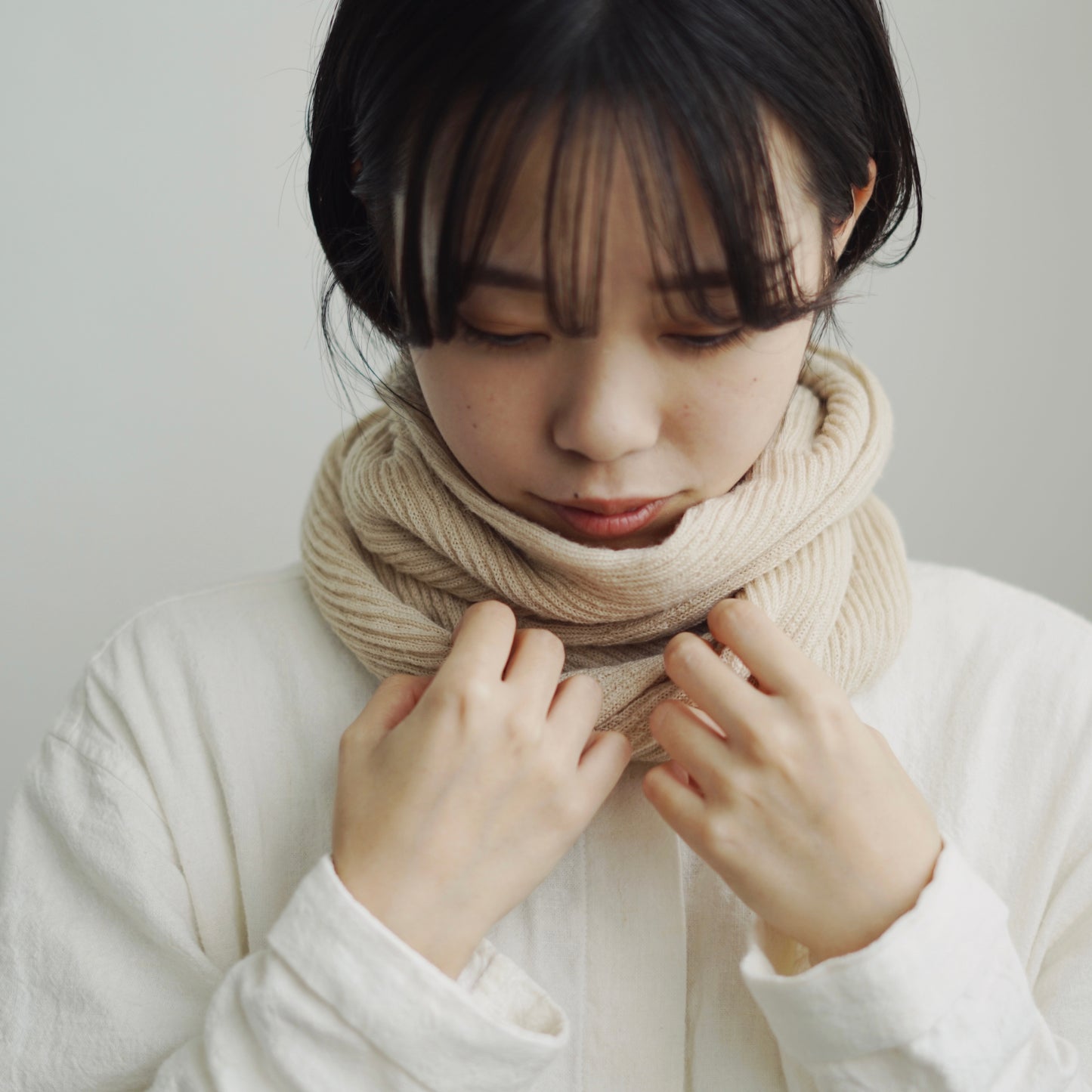 memeri : merino wool loop scarf