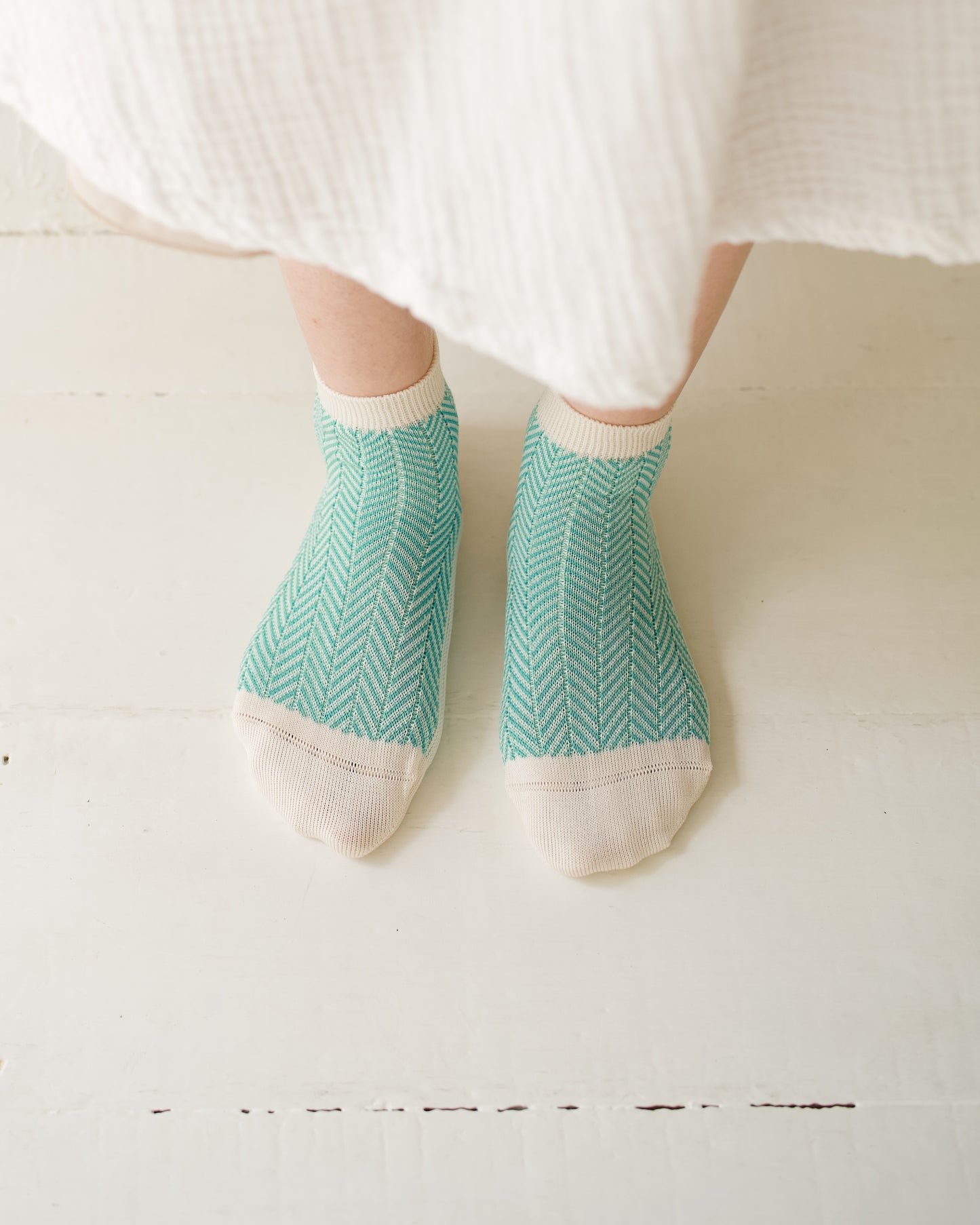 memeri : giza cotton herringbone socks