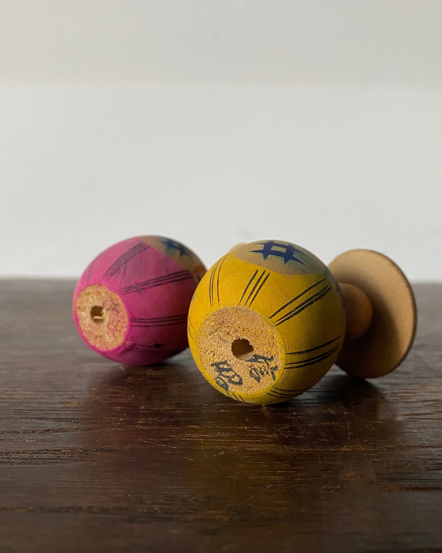 vintage traveller kokeshi pair