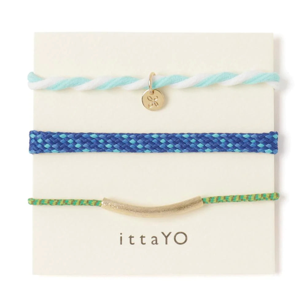 ittaYO : amami ayamaru cape bracelet / hair tie set