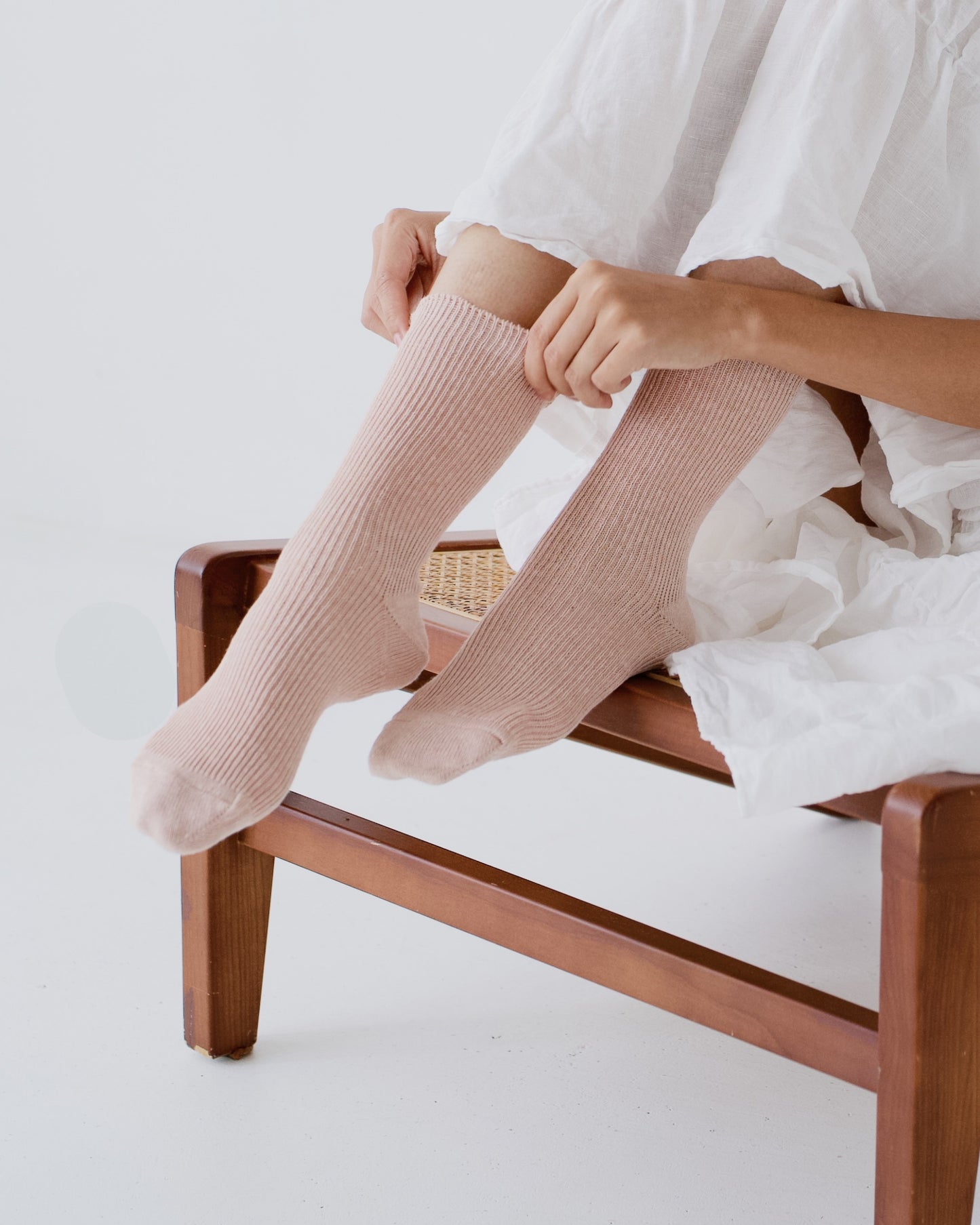 hakne : linen ribbed socks