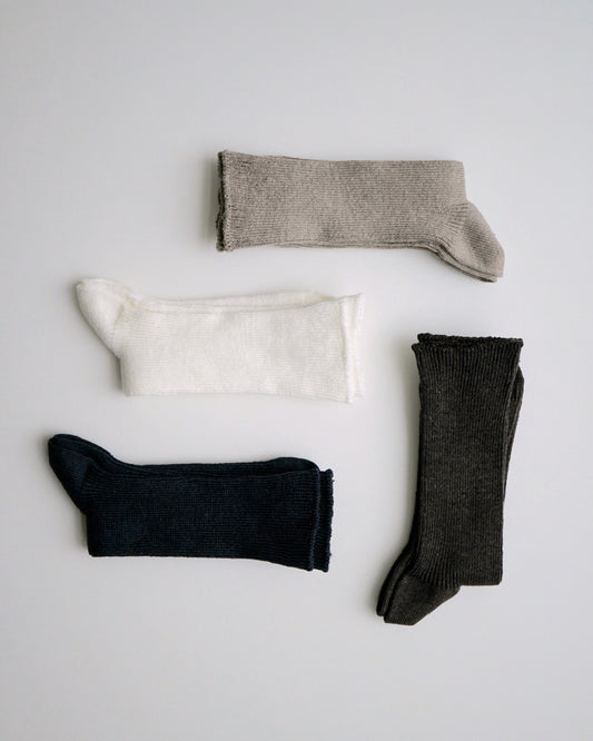 hakne : linen ribbed socks