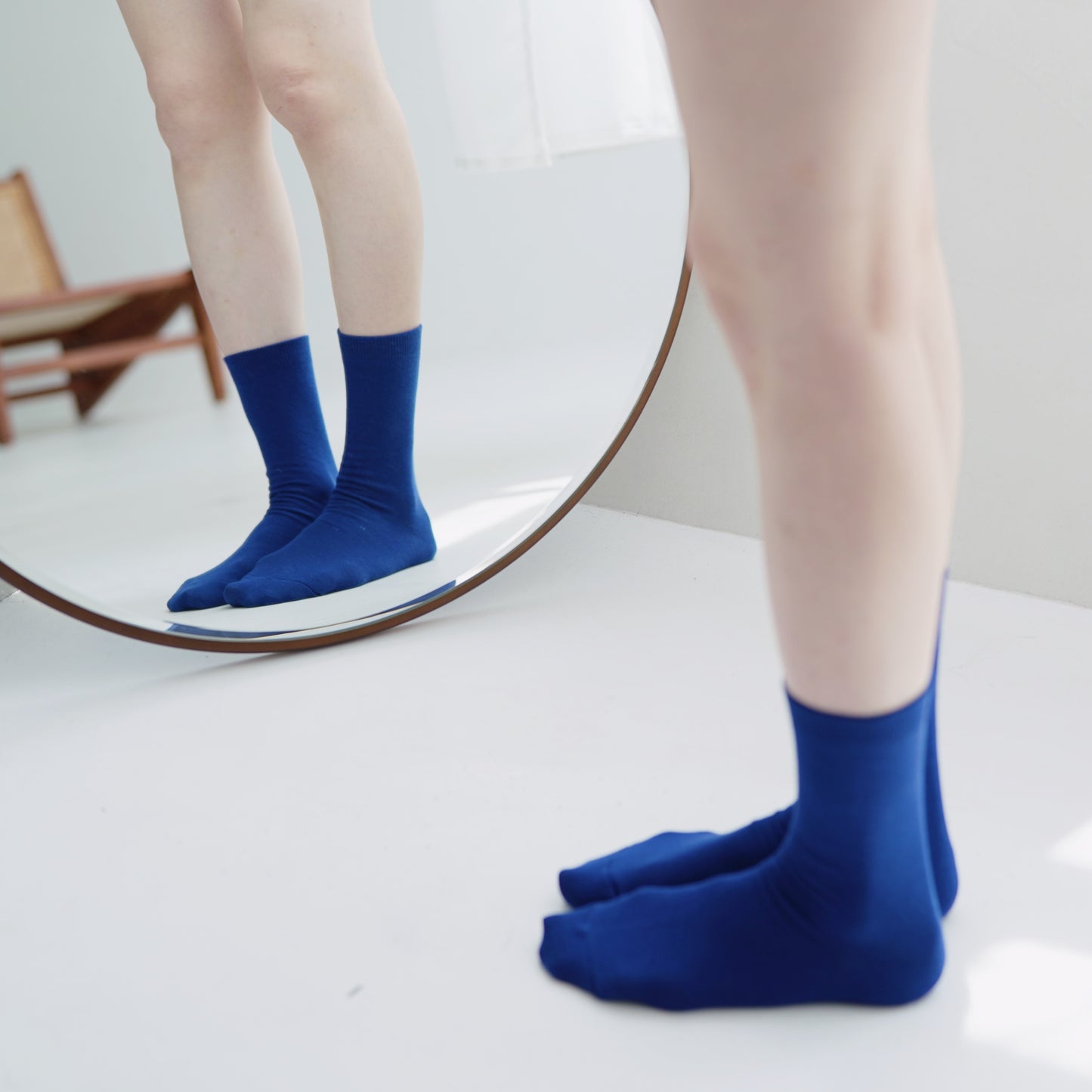 hakne : silk cotton double faced socks