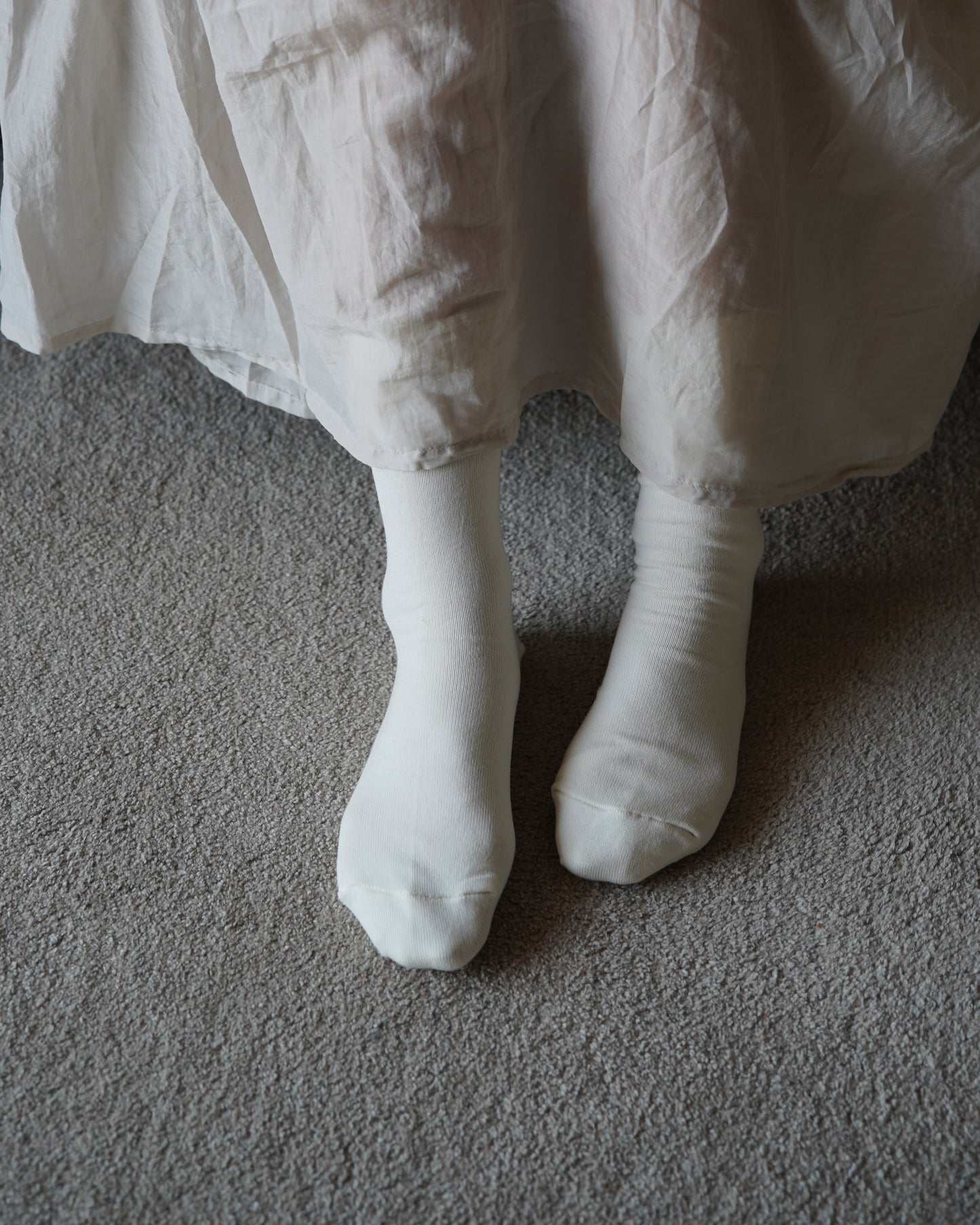 hakne : silk cotton double faced socks