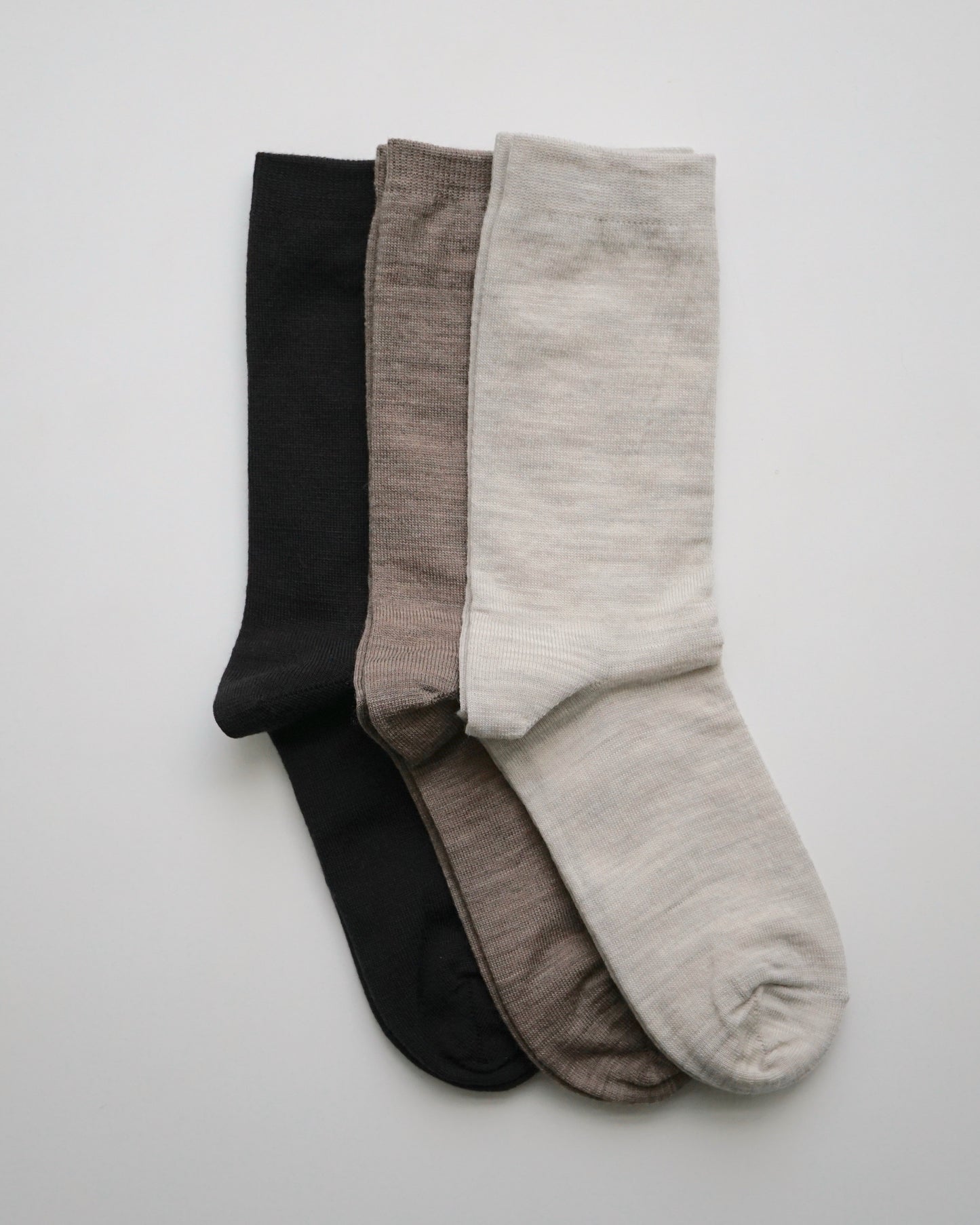hakne : silk wool double-faced socks