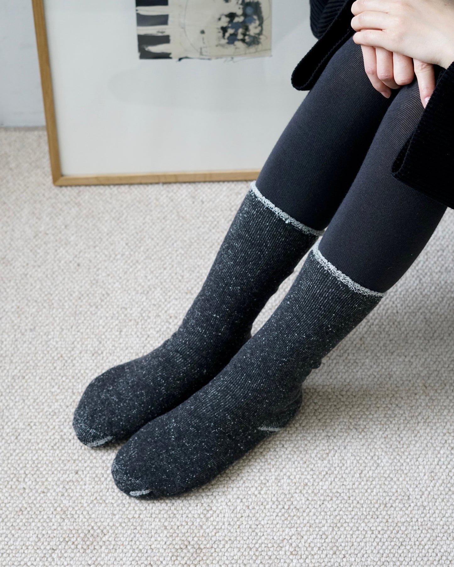 hakne : cotton-wool pile socks
