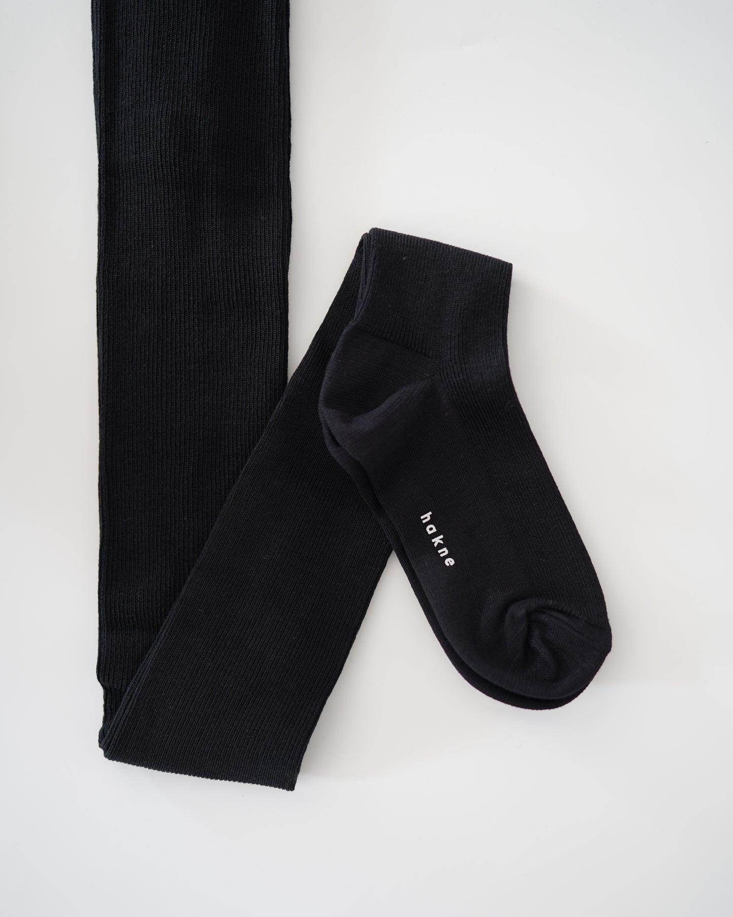 hakne : silk cotton ribbed tights