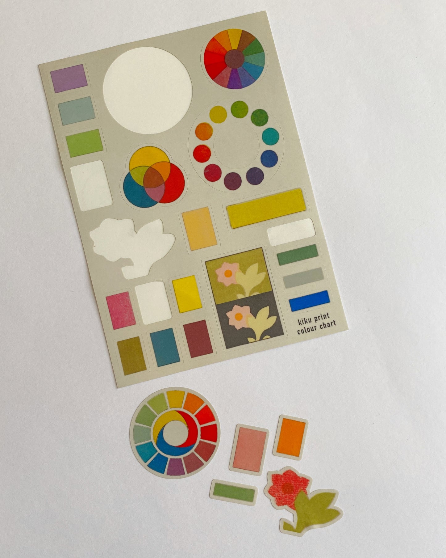 kiku print : vinyl sticker sheet - colour chart