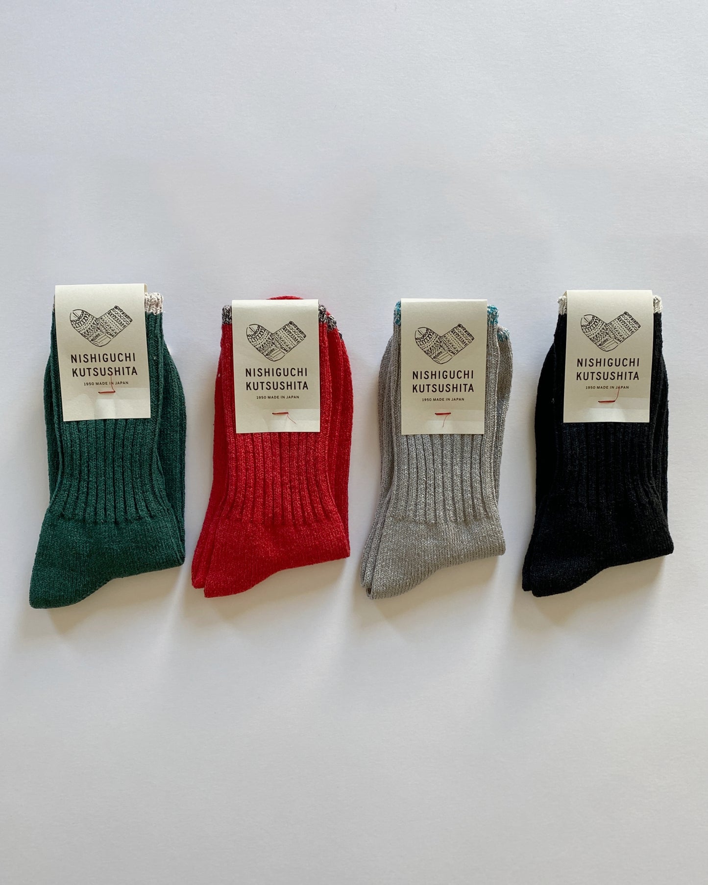 NISHIGUCHI KUTSUSHITA : boston silk cotton sock
