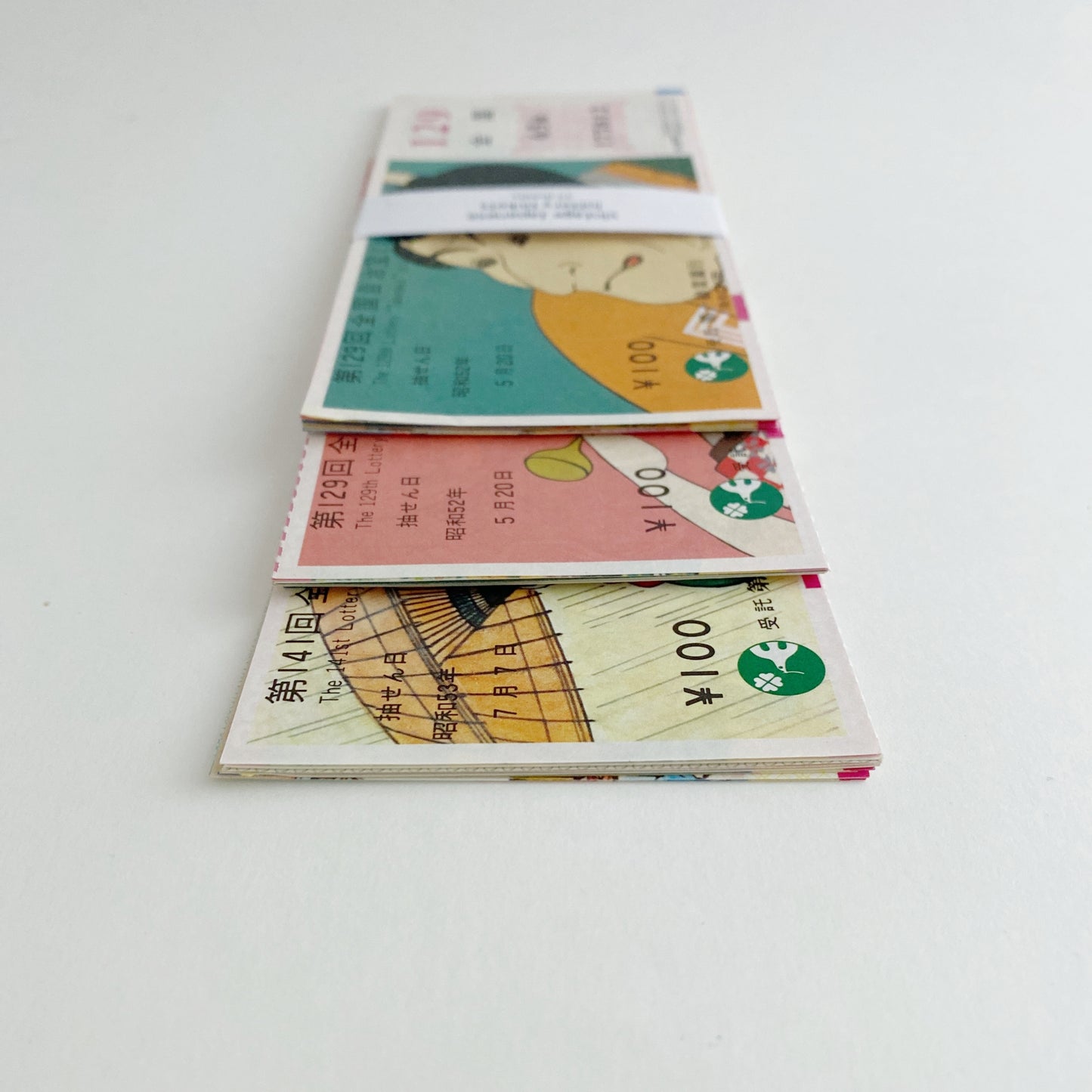 vintage japanese lottery tickets