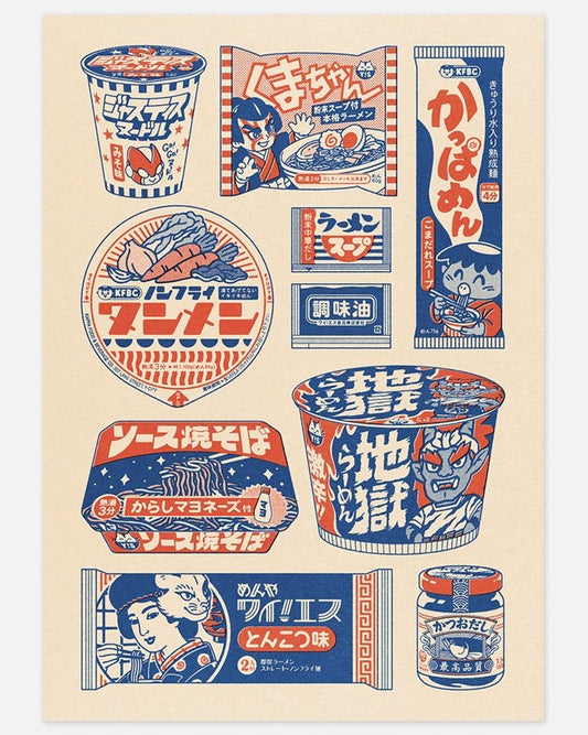 yeaaah! studio : instant noodles print