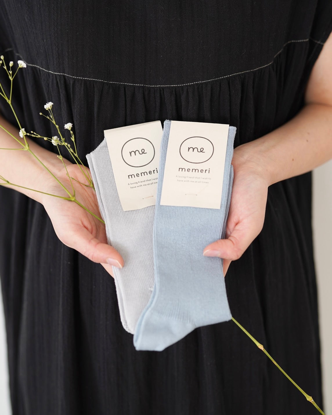 memeri : giza cotton ribbed socks