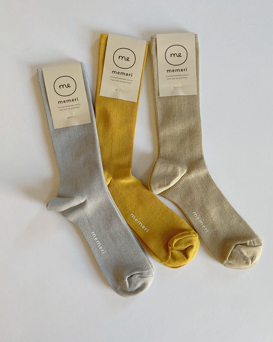 memeri : giza cotton ribbed socks