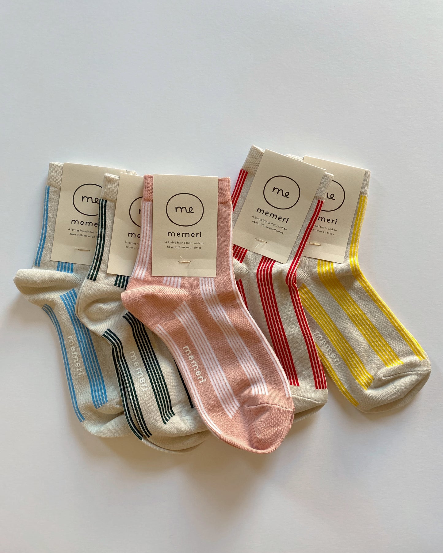 memeri : supima cotton striped socks