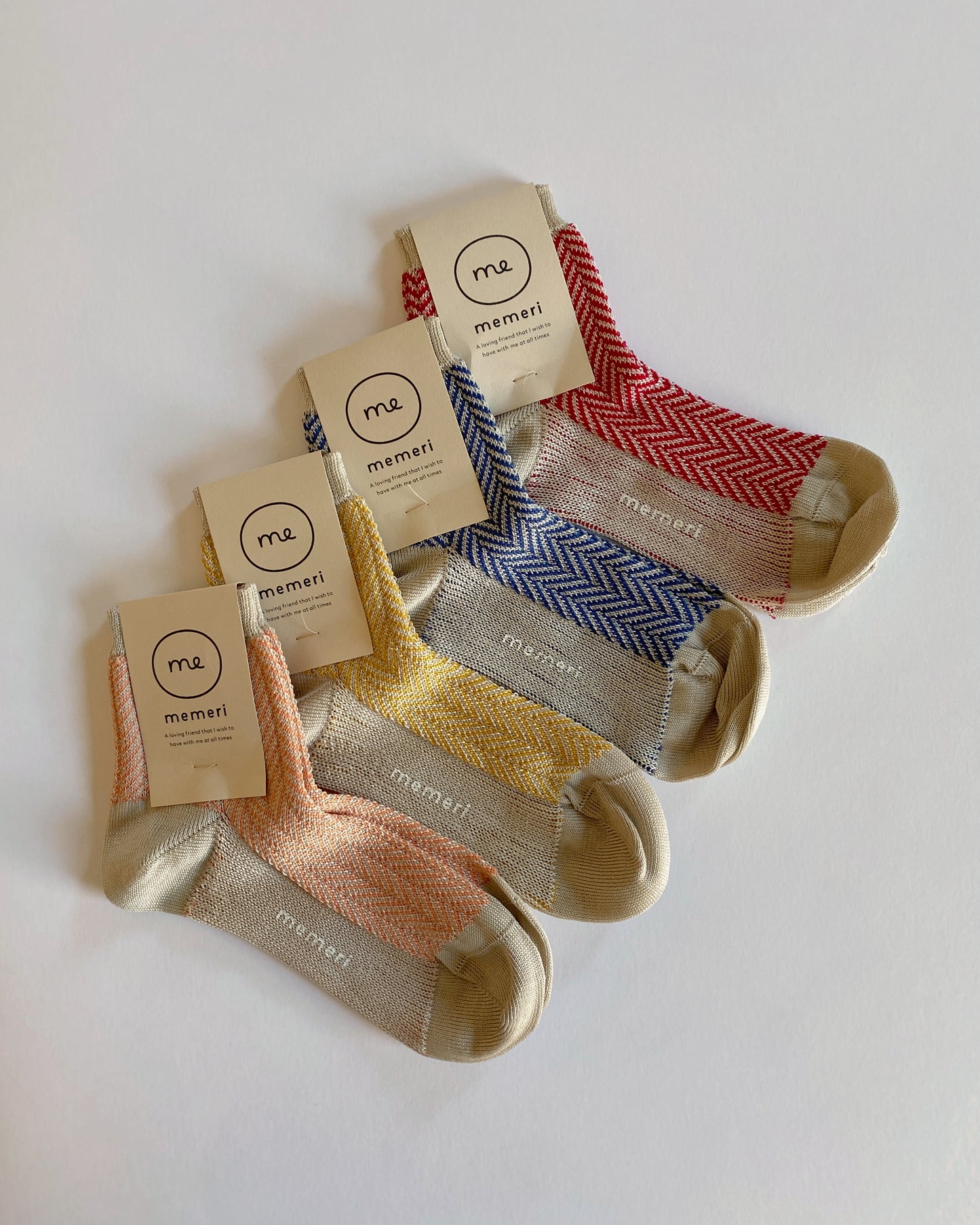 memeri : giza cotton herringbone socks