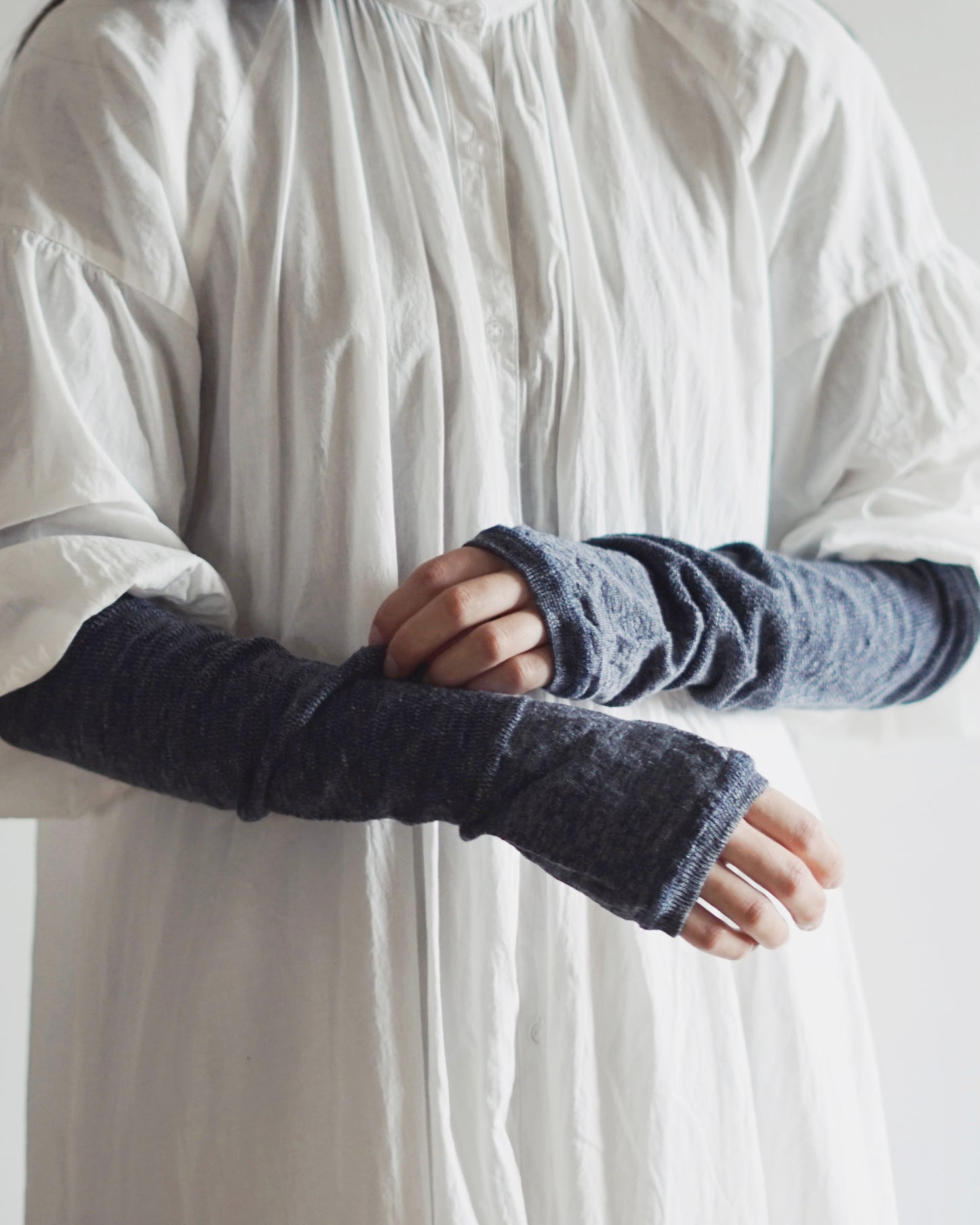 memeri : linen arm covers long