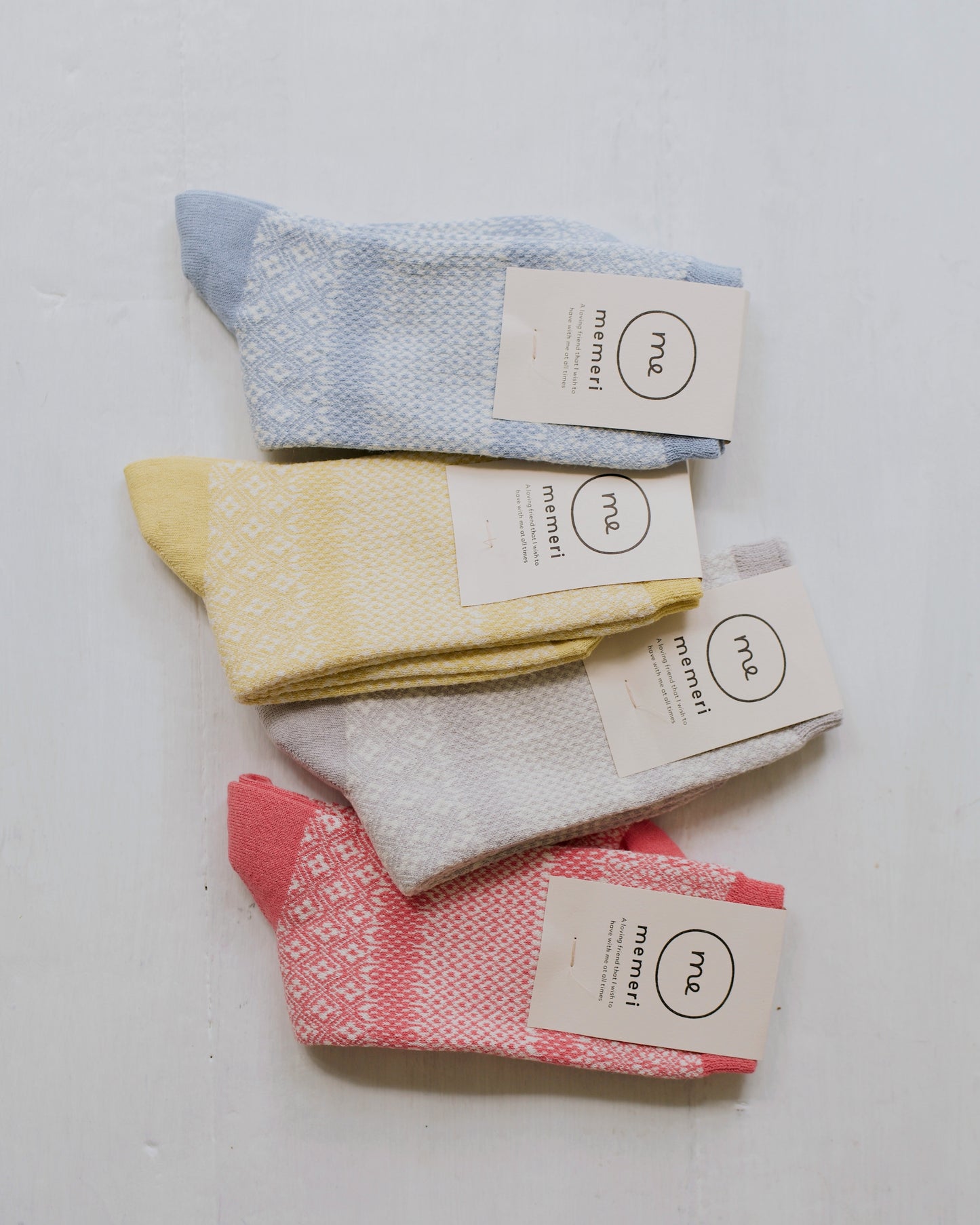 memeri : cotton linen jacquard socks
