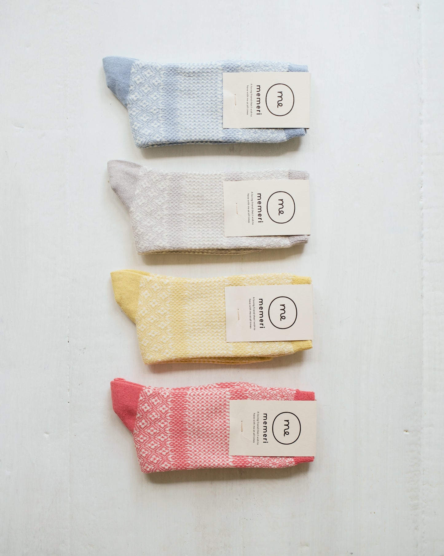 memeri : cotton linen jacquard socks