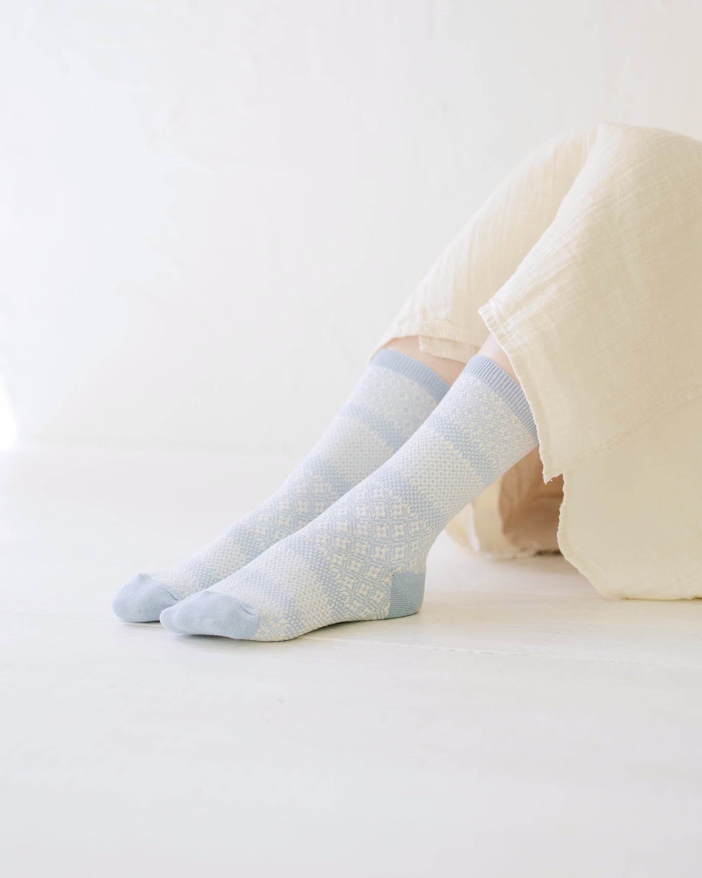 memeri : cotton linen jacquard socks
