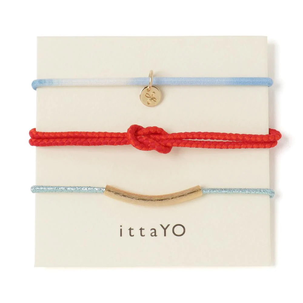 ittaYO : miyajima itsukushima bracelet / hair tie set