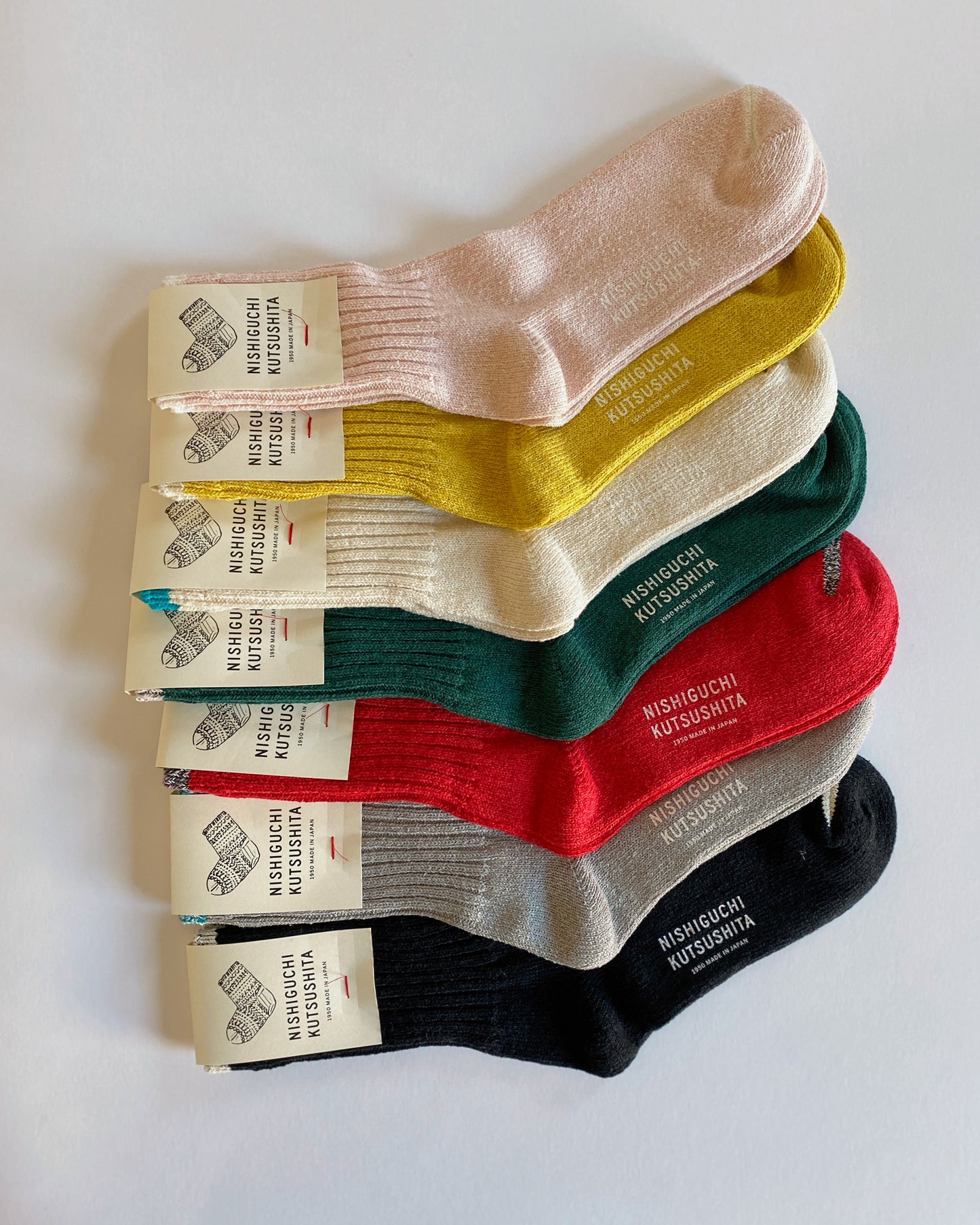 NISHIGUCHI KUTSUSHITA : boston silk cotton sock