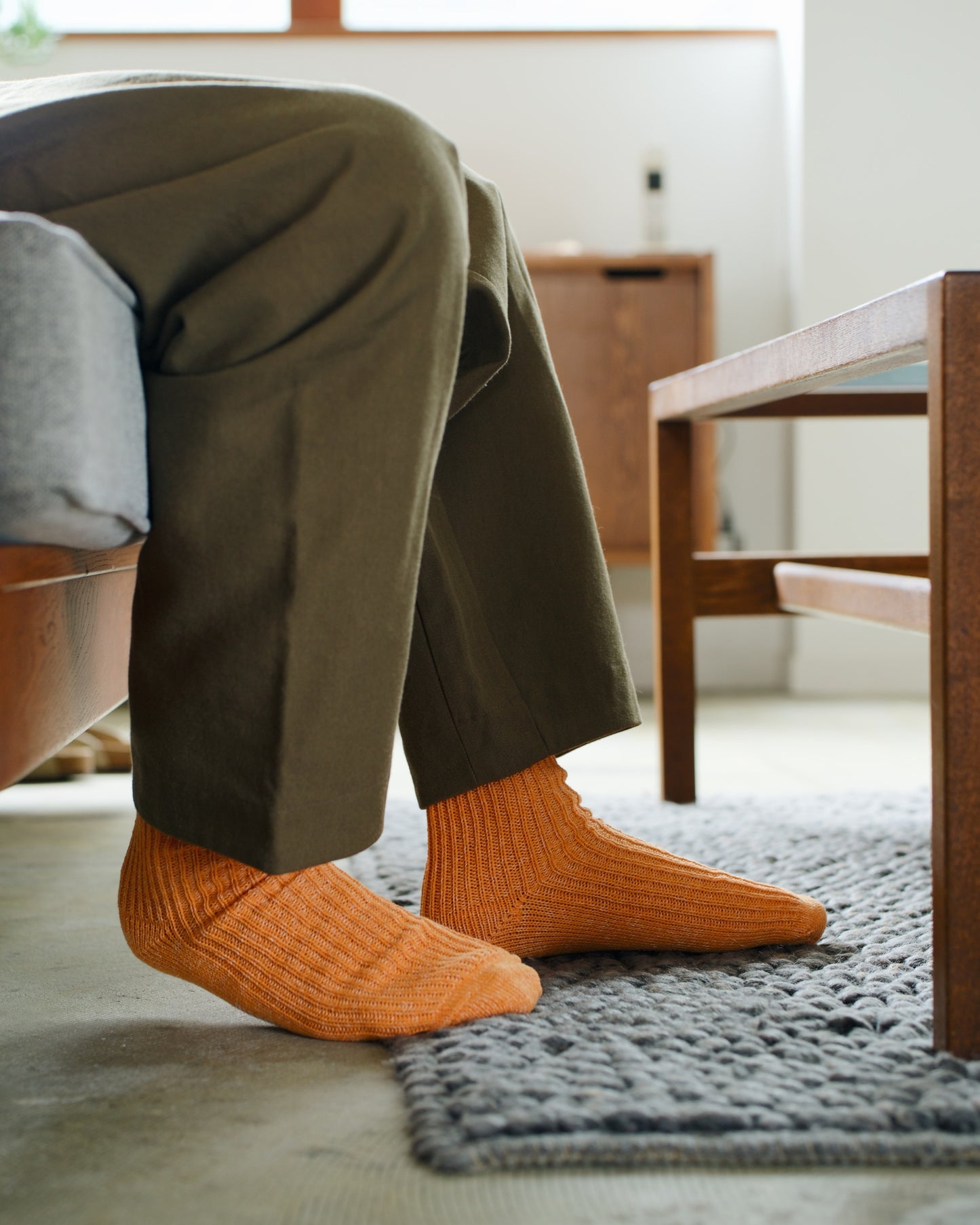 NISHIGUCHI KUTSUSHITA : boston hemp cotton sock