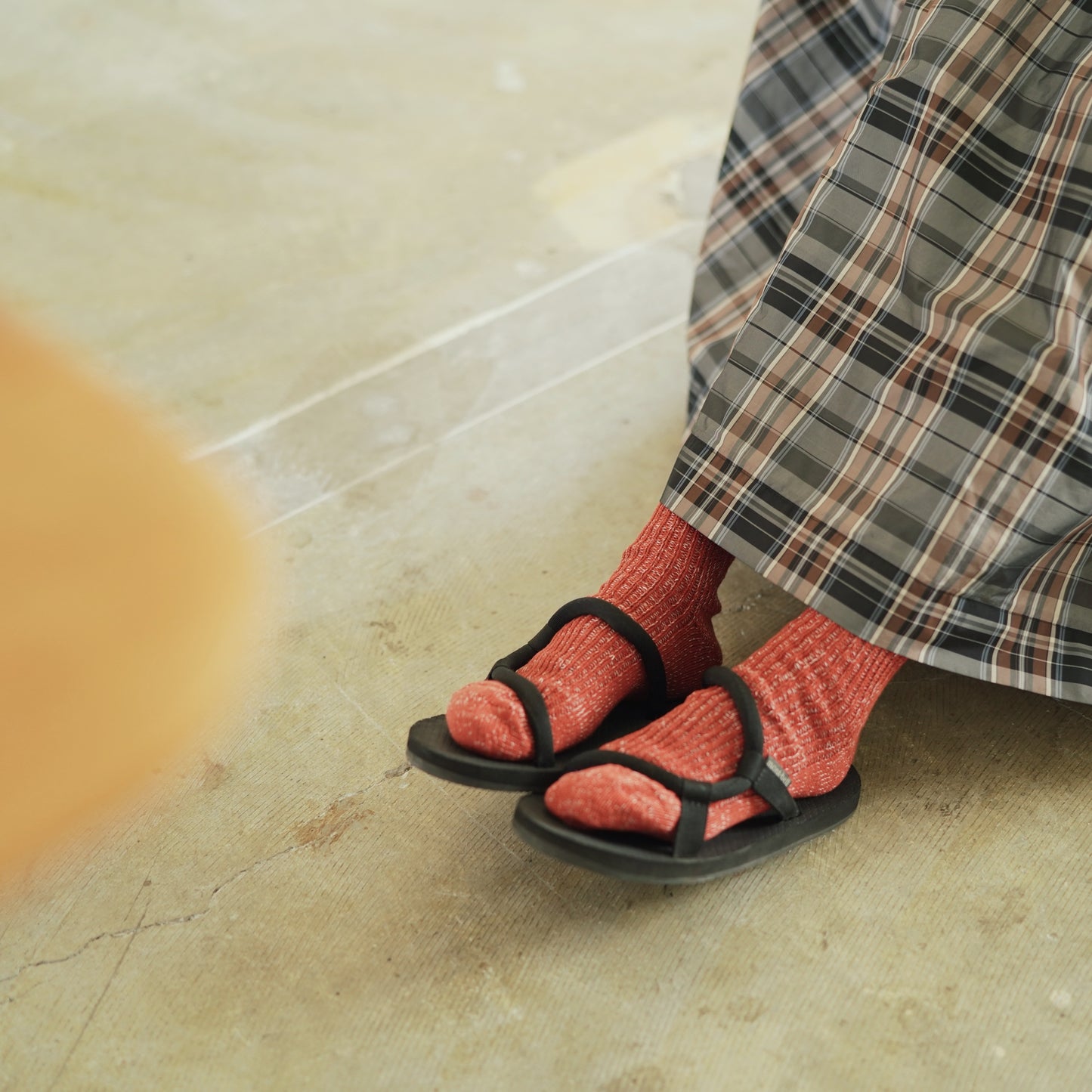 NISHIGUCHI KUTSUSHITA : boston hemp cotton sock