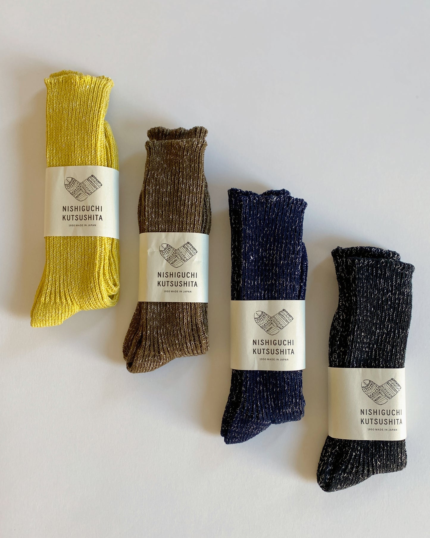 NISHIGUCHI KUTSUSHITA : boston hemp cotton sock