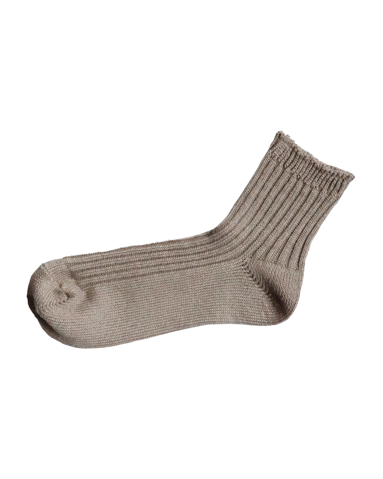 NISHIGUCHI KUTSUSHITA : praha linen ribbed sock