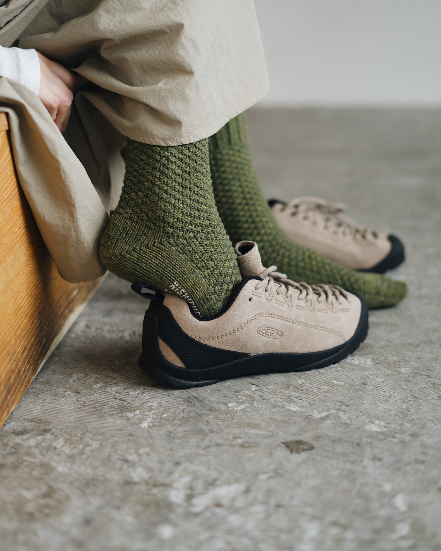 nishiguchi kutsushita : wool cotton boot socks