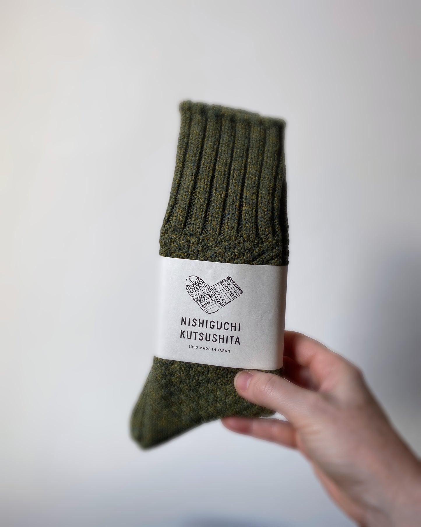 nishiguchi kutsushita : wool cotton boot socks