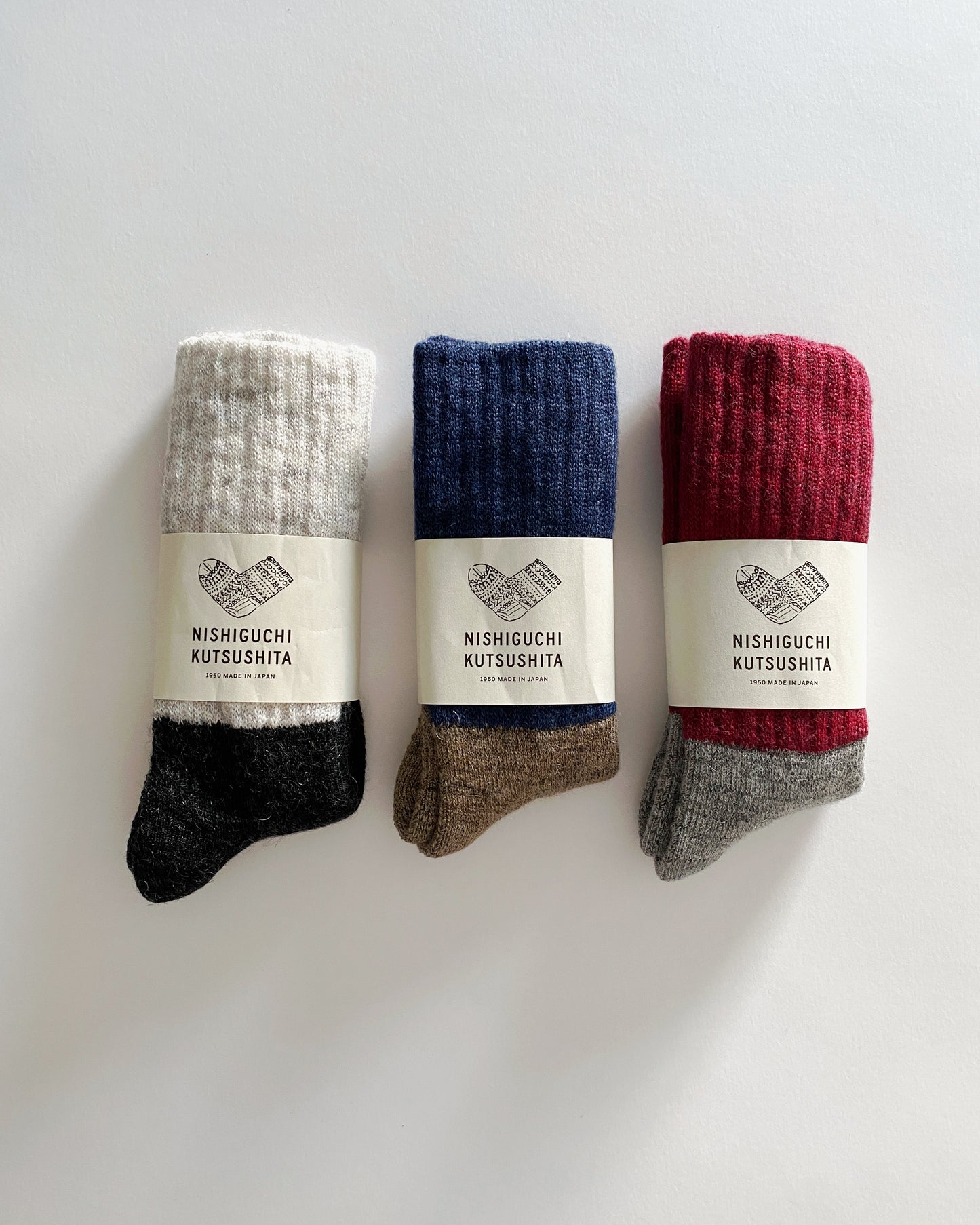 NISHIGUCHI KUTSUSHITA : oslo mohair wool pile sock