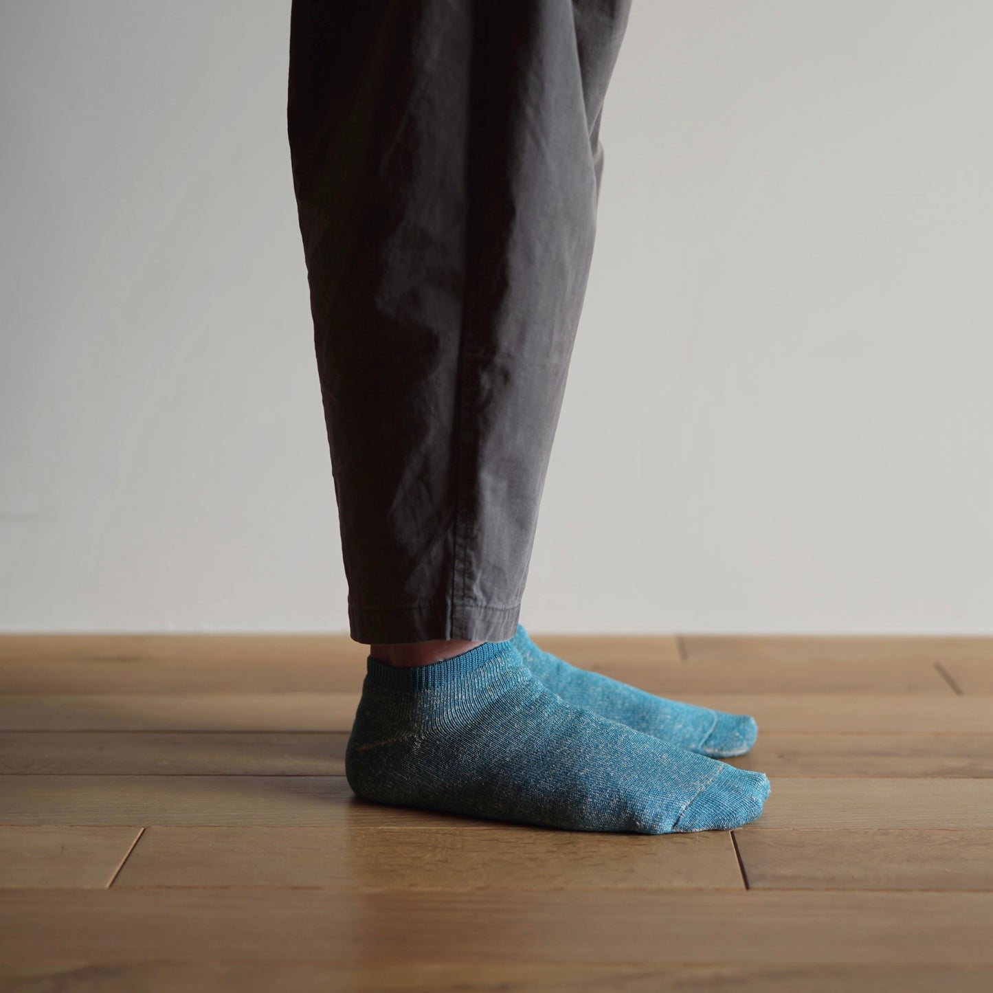 NISHIGUCHI KUTSUSHITA : Linen Cotton Pile Anklet