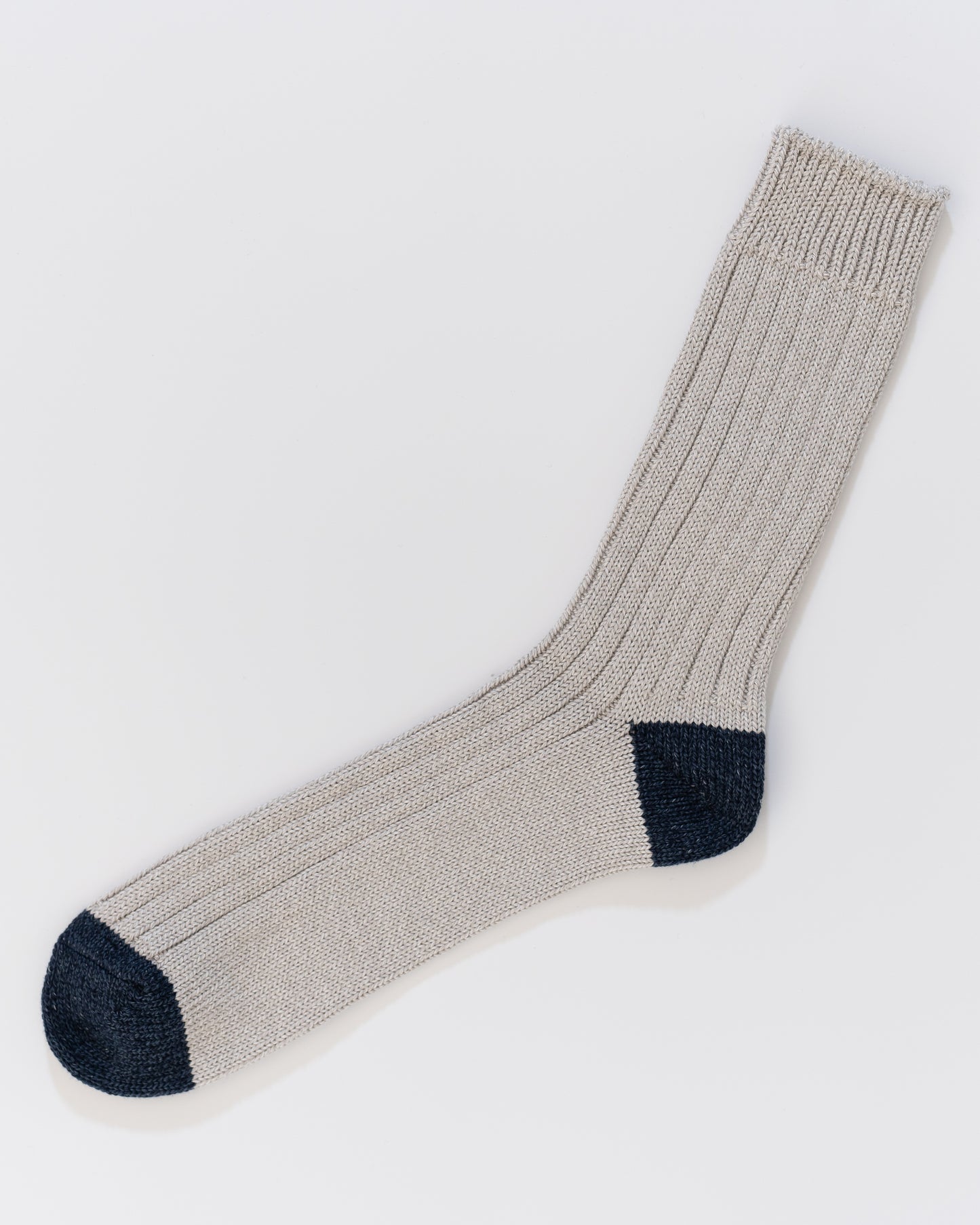 NISHIGUCHI KUTSUSHITA : Luxurious Cotton Ribbed Socks