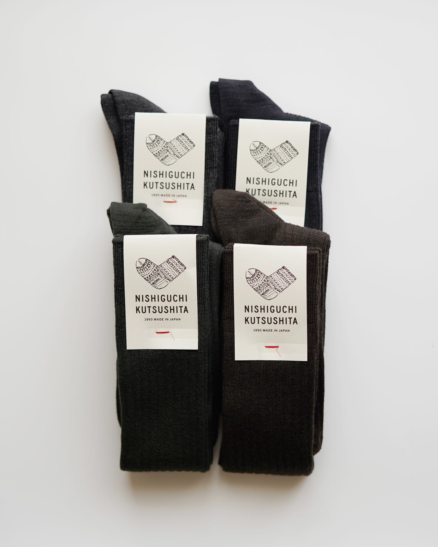 NISHIGUCHI KUTSUSHITA : praha merino wool sock long