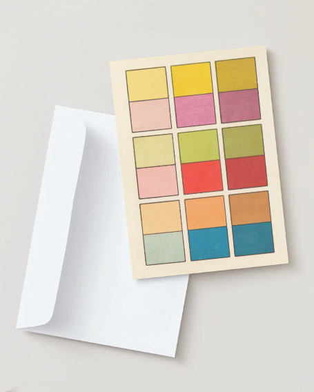 kiku print : greeting card - colour chart #4