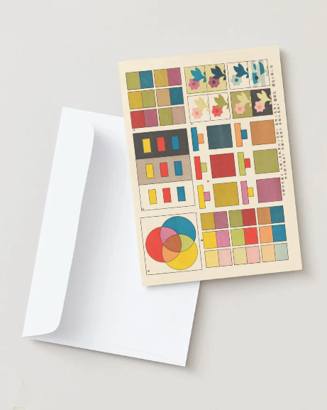 kiku print : greeting card - colour chart #2