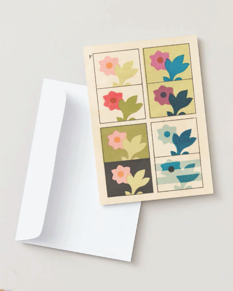 kiku print : greeting card - colour chart #5