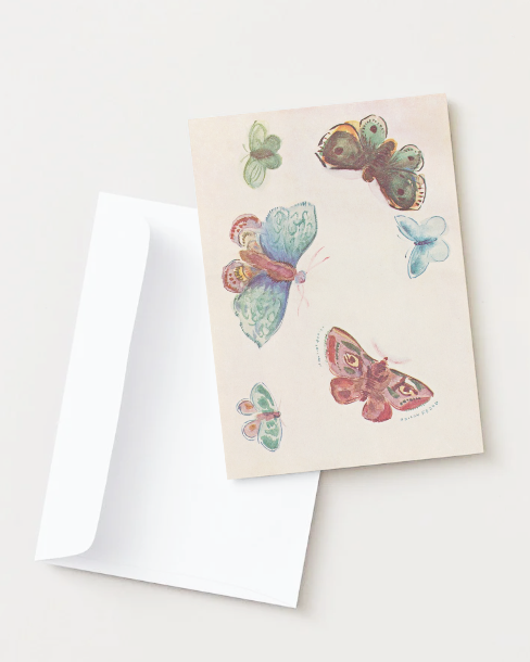 kiku print : greeting card - butterfly