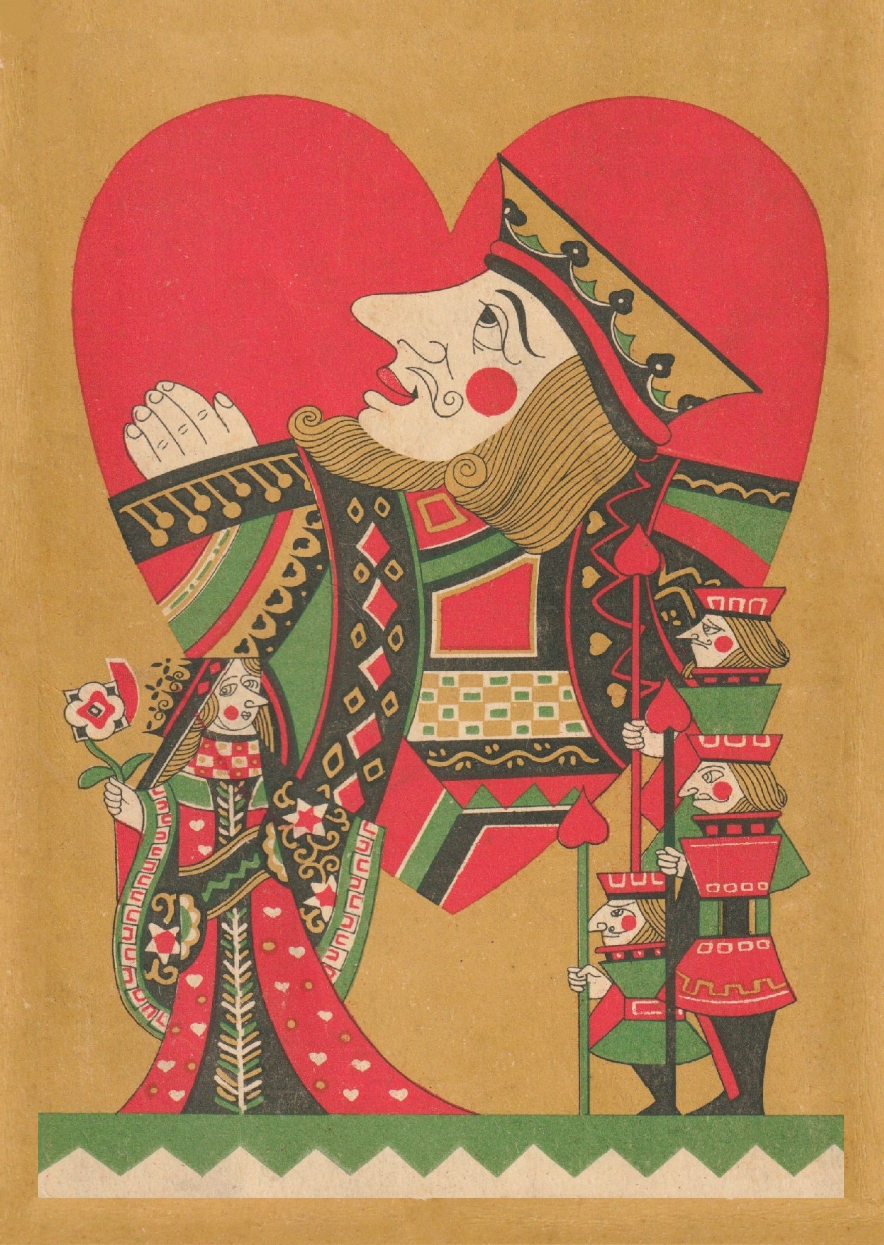 kiku print / postcard : the king