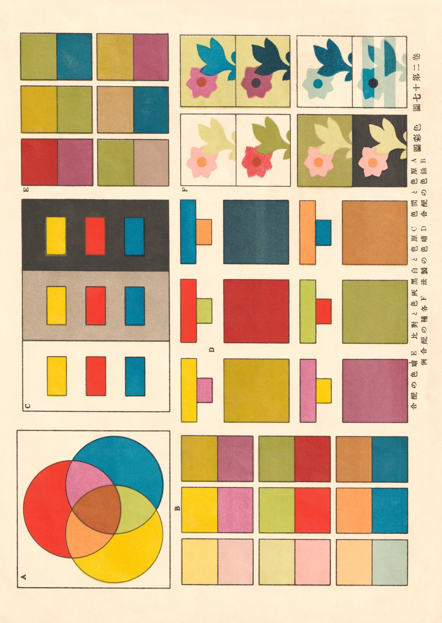 kiku print : postcard - colour chart #2