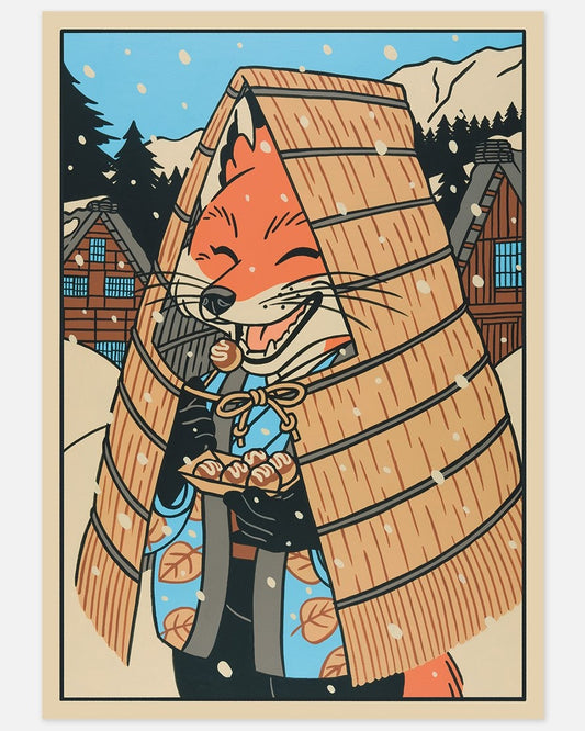 yeaaah! studio : fox in snow print