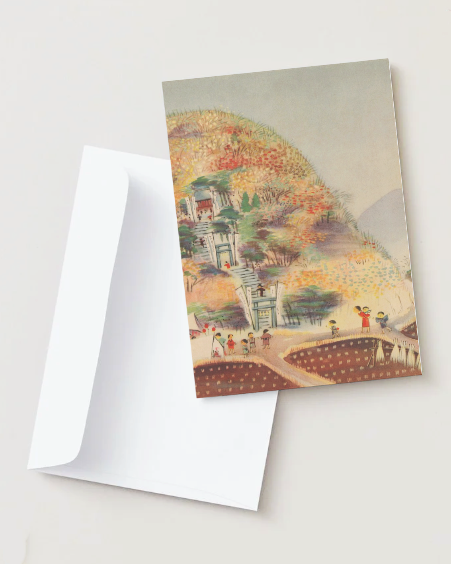 kiku print : greeting card - autumn day
