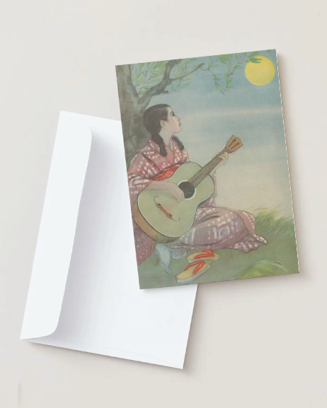 kiku print : greeting card - moonlight sonata