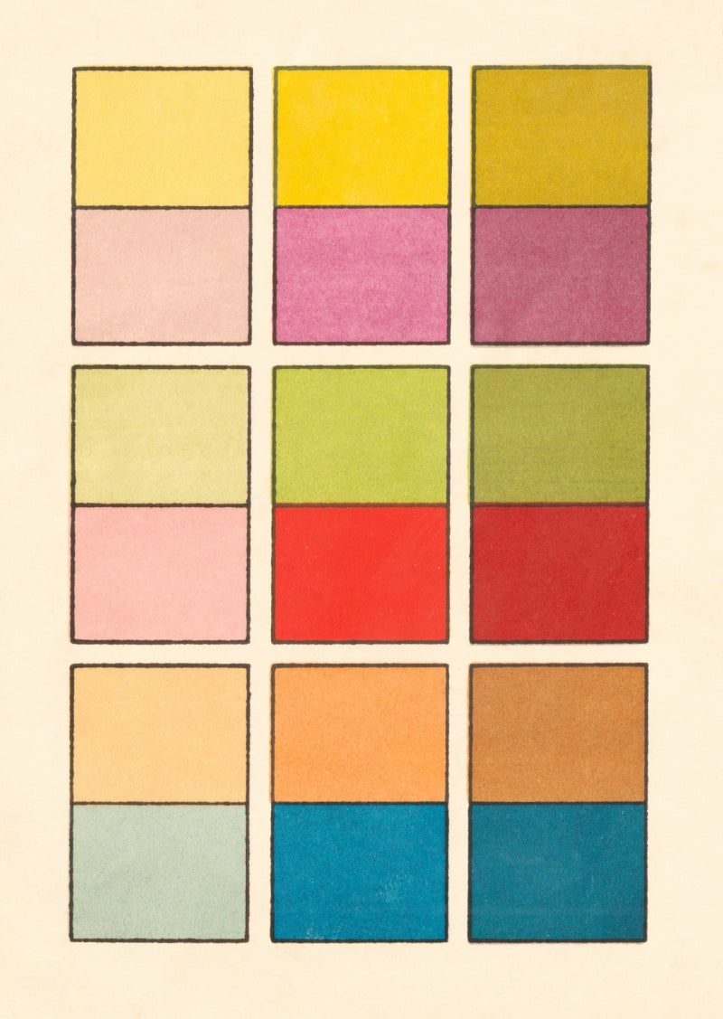 kiku print : greeting card - colour chart #4