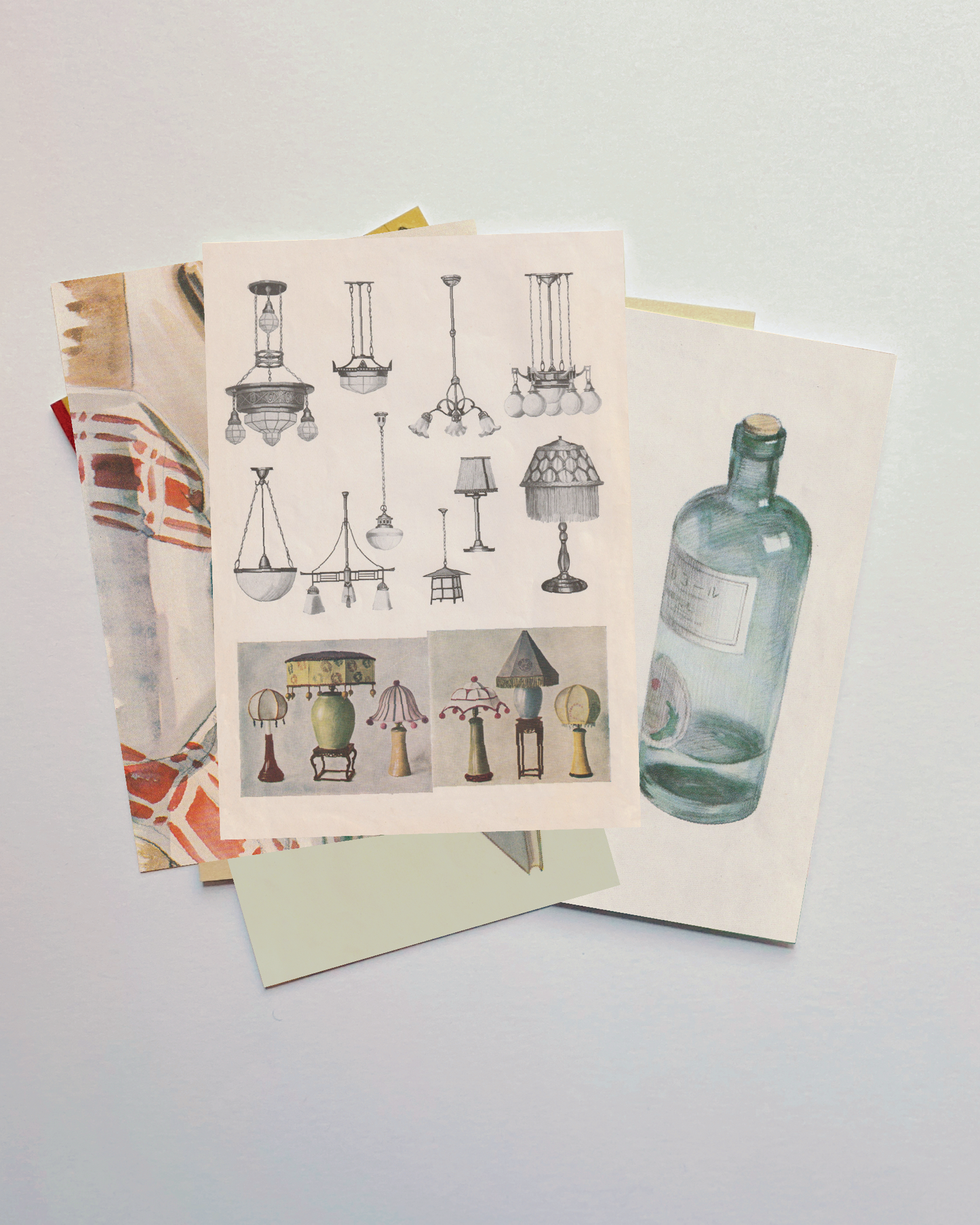 kiku print : postcard - table lamps