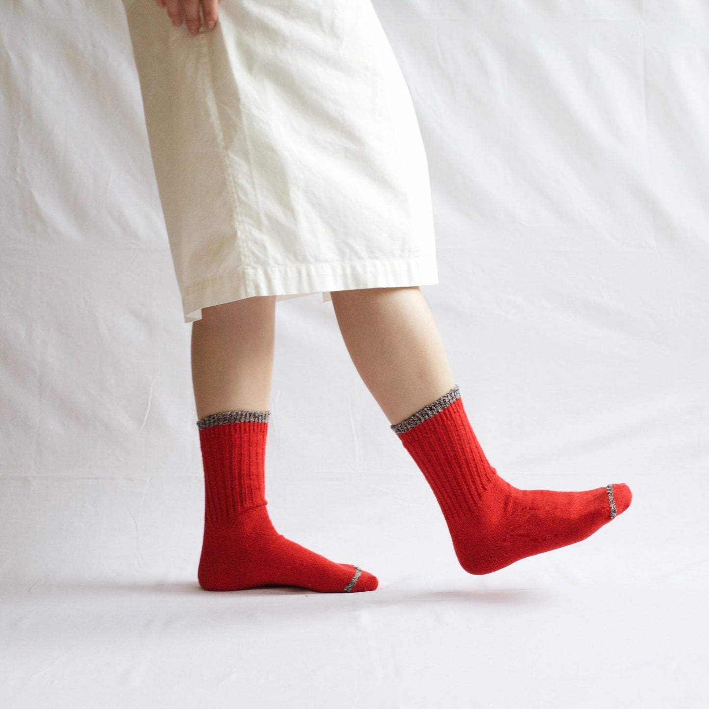 NISHIGUCHI KUTSUSHITA : boston silk cotton sock