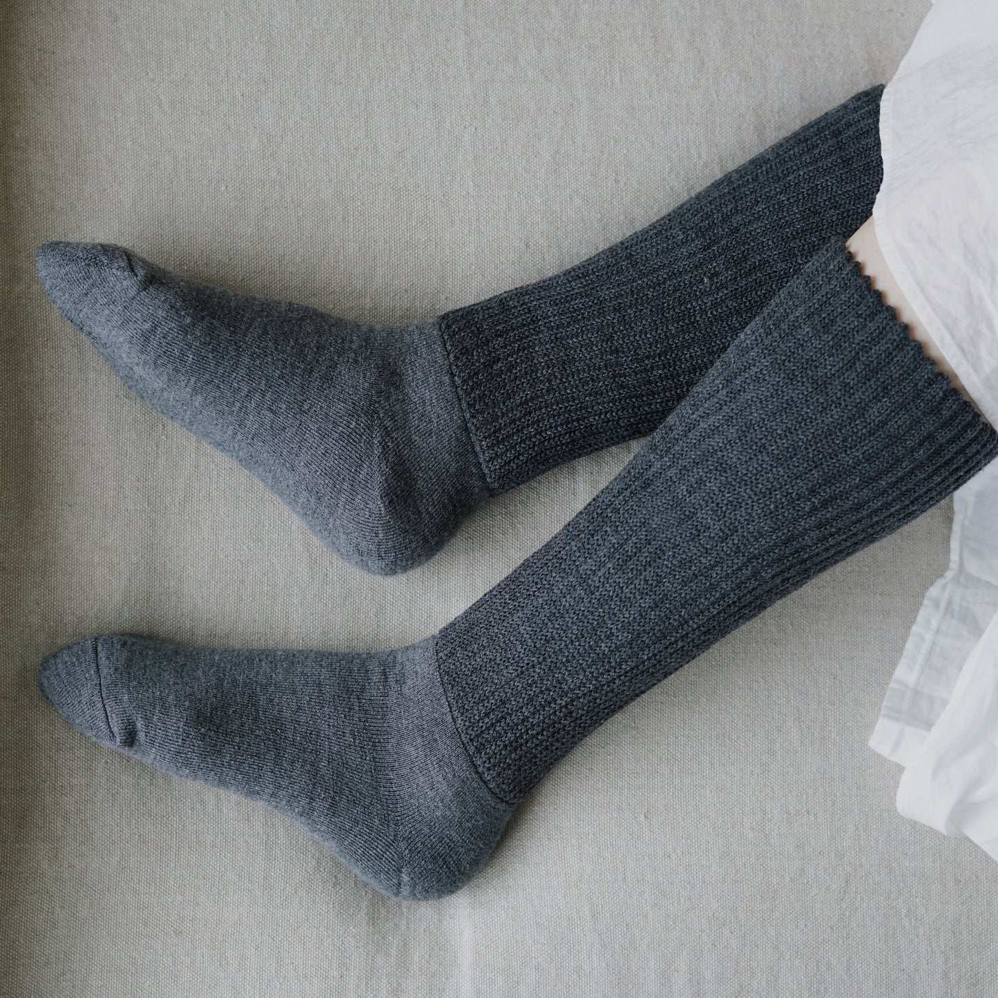 memeri : wool pile leg warmer socks