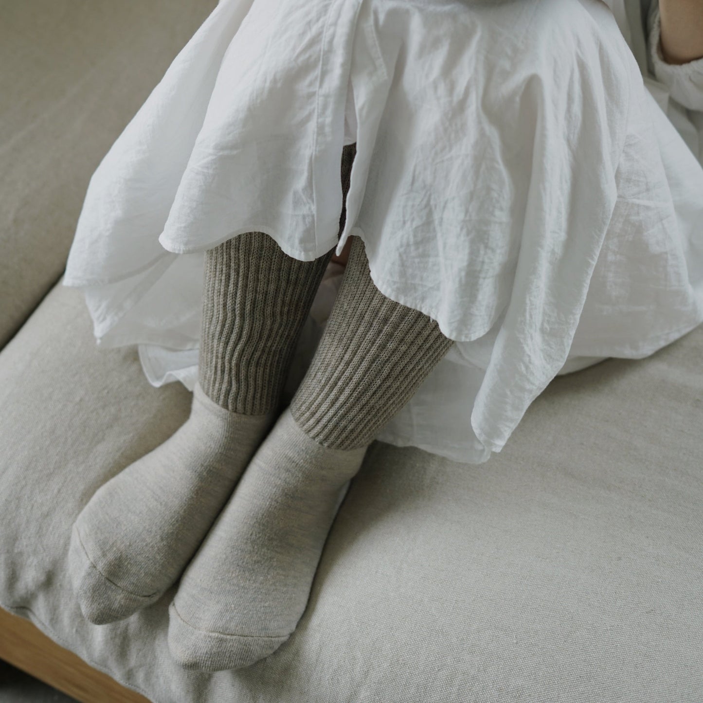 memeri : wool pile leg warmer socks