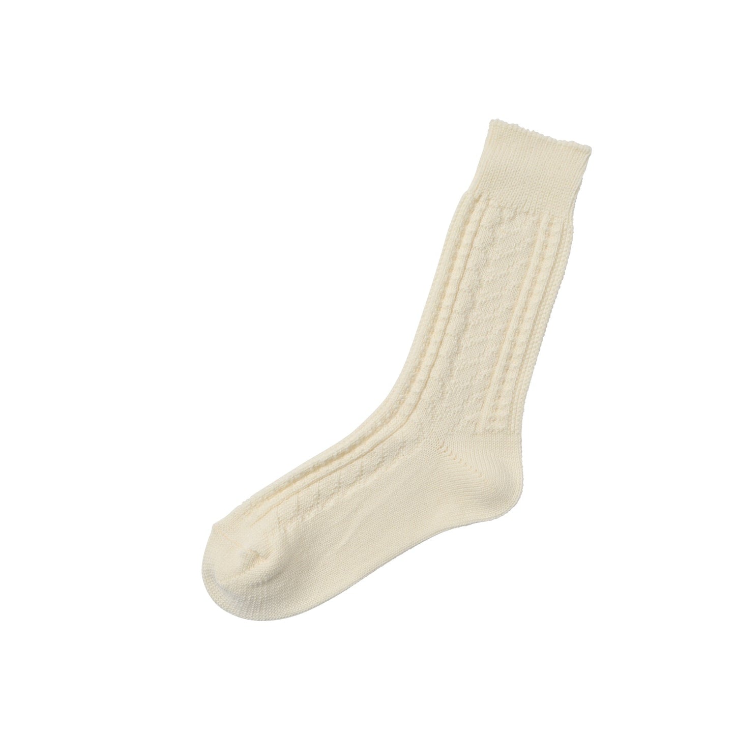memeri : wool cotton cable socks